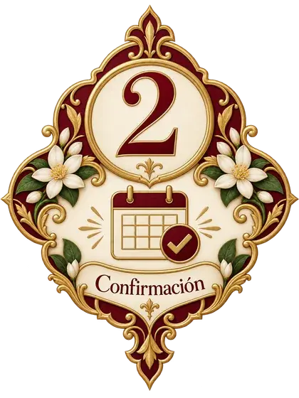 Medallón ornamental del paso 2