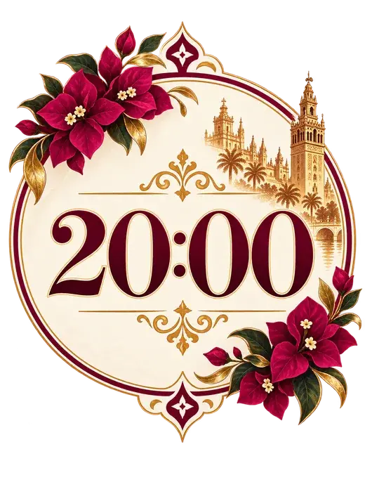 Medallón ornamental de la sesión de las 20:00