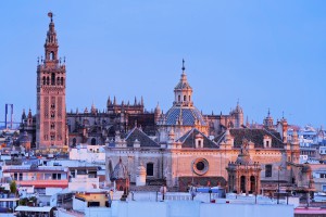 Catedral de Sevilla al atardecer